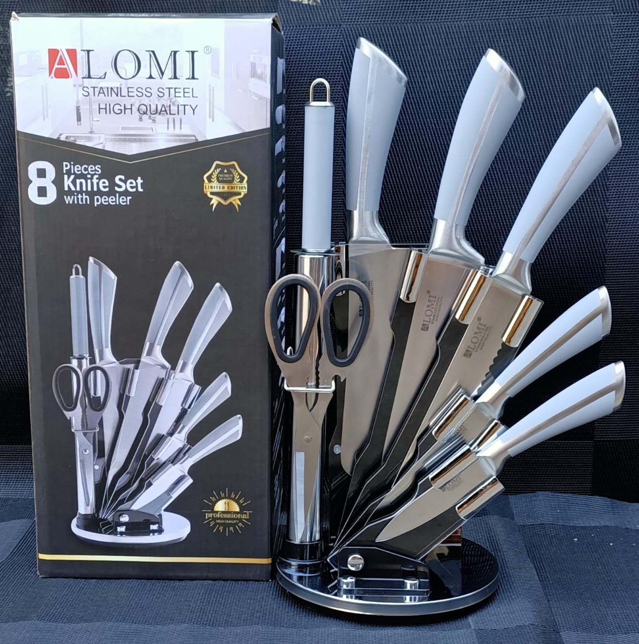 High Quality Stainless Steel  8pcs Knife Set With a Peeler Now Available