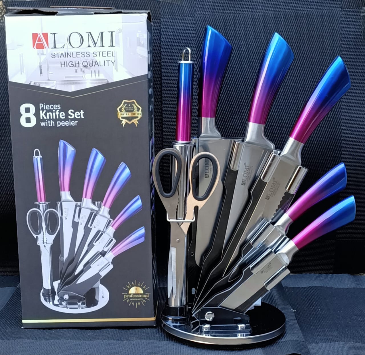 High Quality Stainless Steel  8pcs Knife Set With a Peeler Now Available