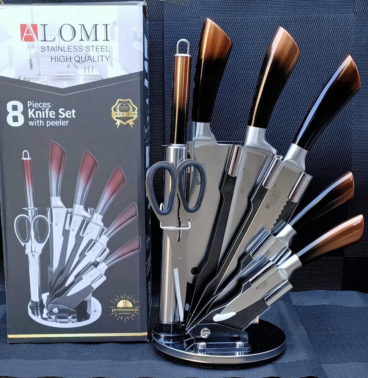 High Quality Stainless Steel  8pcs Knife Set With a Peeler Now Available