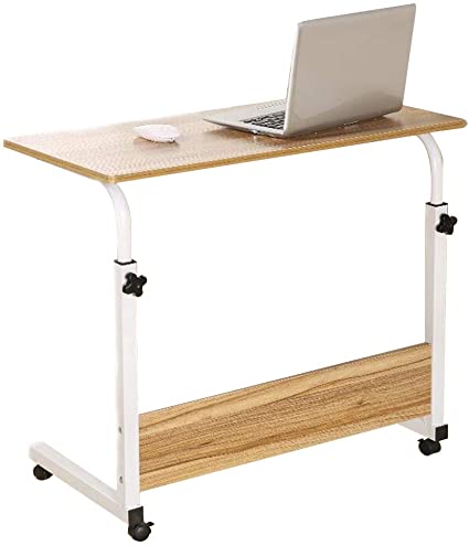 Adjustable height laptop/computer desk stand with momeable wheels