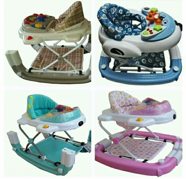 2-1 Baby walker and rocker.and still has music