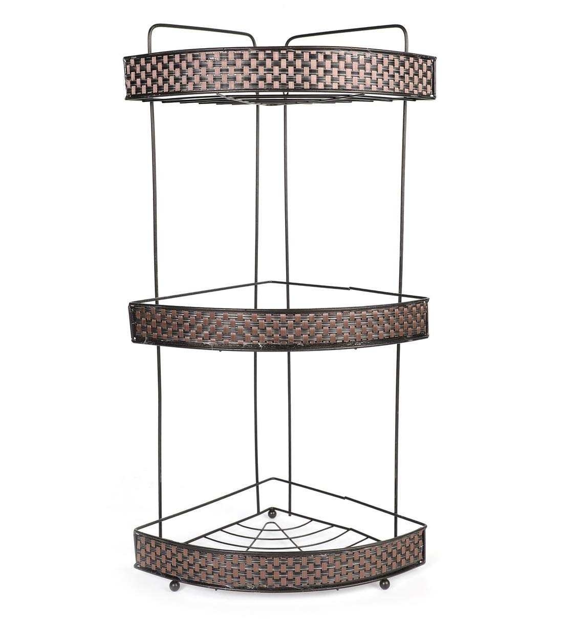 stainless steel Triangle corner shelve brown