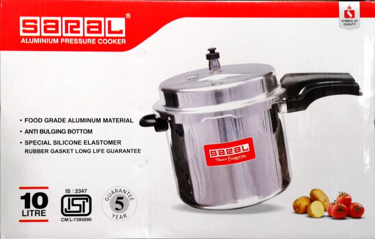 High quality Aluminum Saral pressure cookers with handle.