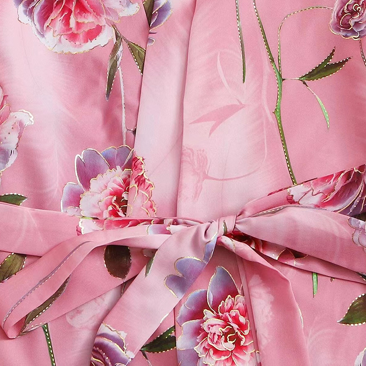 New Style Women'S Sleepwear Sexy Women Lounge Wear 3 Pieces Set Night Wear Pajamas Sets Floral Nightgowns Lounge Wear