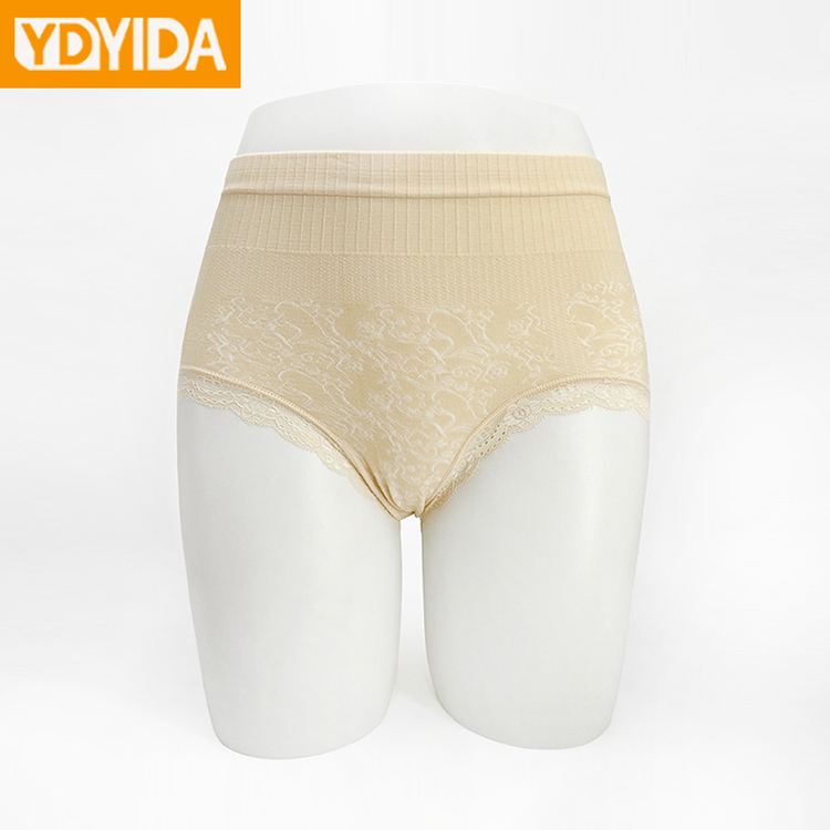 6Pcs New Arrival New Style Pattern Lace High Waist Abdomen Hip Raise High Elasticity Ladies Panties