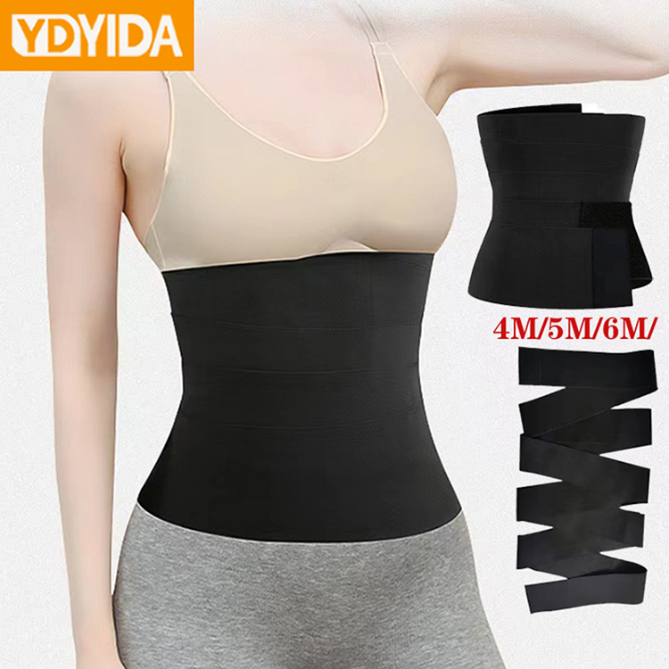 Women Waist Trainer Tummy Trimmer Shapewear Wrapping Belt Tight Slim Fit Sports Abdominal Corset Lengthened and Widened Waist Thin Belly Belt Body Shaper Bandage Postpartum Belly Wrap Recovery Belts