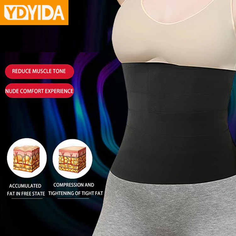 Women Waist Trainer Tummy Trimmer Shapewear Wrapping Belt Tight Slim Fit Sports Abdominal Corset Lengthened and Widened Waist Thin Belly Belt Body Shaper Bandage Postpartum Belly Wrap Recovery Belts