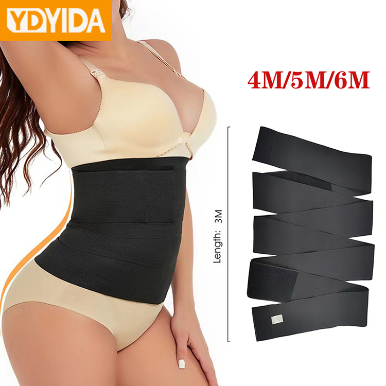 Women Waist Trainer Tummy Trimmer Shapewear Wrapping Belt Tight Slim Fit Sports Abdominal Corset Lengthened and Widened Waist Thin Belly Belt Body Shaper Bandage Postpartum Belly Wrap Recovery Belts