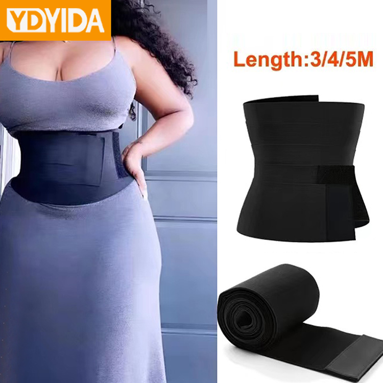 Women Waist Trainer Tummy Trimmer Shapewear Wrapping Belt Tight Slim Fit Sports Abdominal Corset Lengthened and Widened Waist Thin Belly Belt Body Shaper Bandage Postpartum Belly Wrap Recovery Belts