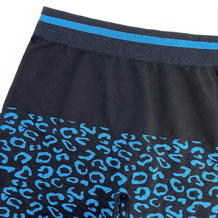 2Pcs New Style Ladies Body Shaper Trimmer Shorts High Quality Stretch Leopard Print Wide Belt Sport Trainer Slimming Shorts Comfortable Breathable Yoga Sport Shorts