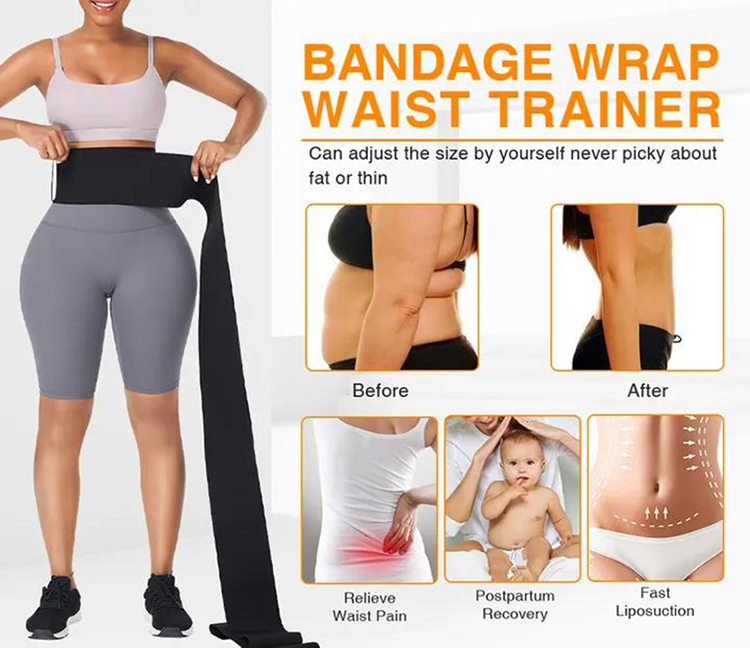New Arrival Women's Lingerie Corset  Body Shaper Corse Trimmer Wrapping Belt Waist Trainer Wrap Bandage Adjust your Waist Abdominal Corset Lengthened and Widened Waist Thin Belly Belt Body Shaper