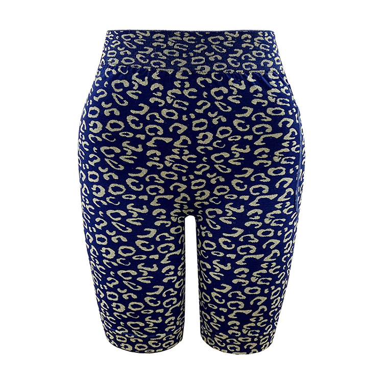 New Arrival Pocket Yoga Pants Lady Large Size Leopard Print Side Pocket Body Shaper Trainer Pants High Elasticity Seamless Knitted Hip Lift Abdominal Slimming Outdoor Sport Shorts