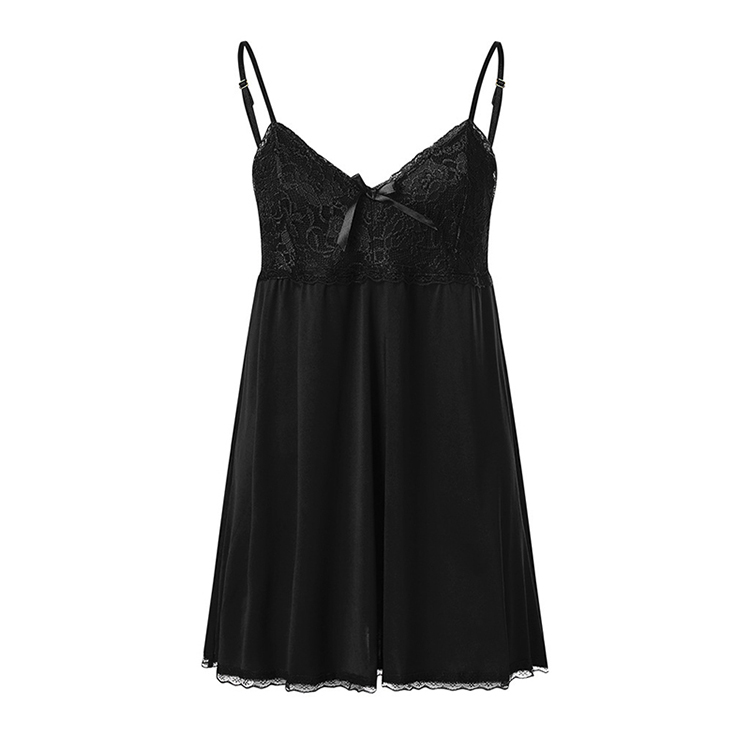 New Arrival Women Sexy Lace Sling Lingerie High Quality Ladies' Sexy Deep V Nightdress Large Size Fashion Sexy Beauty Back Perspective Pleasant Pajamas