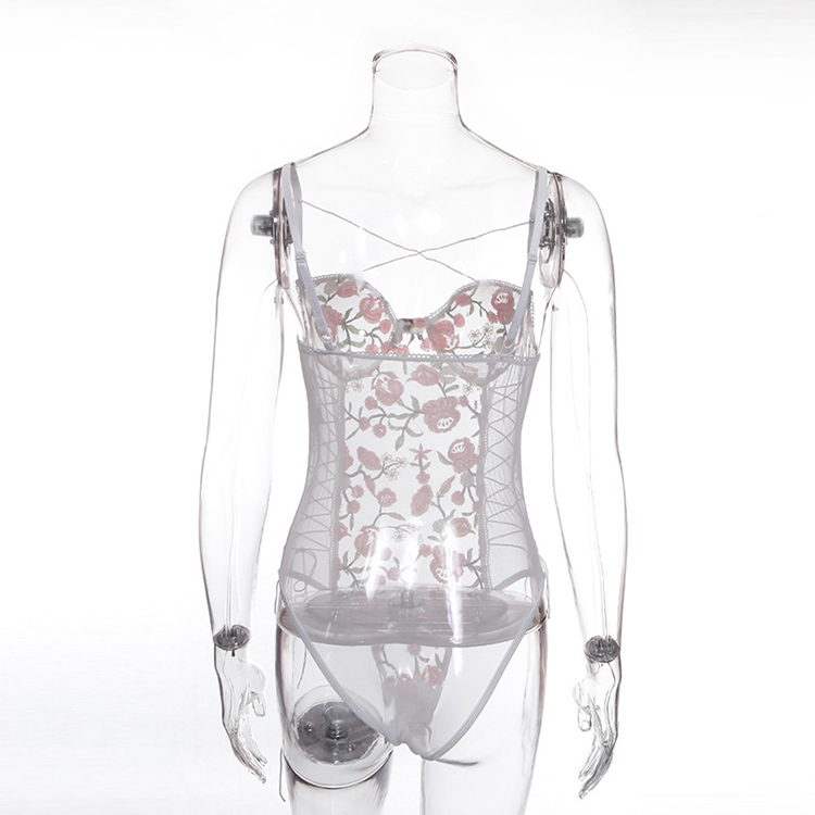Women Sexy Lingerie Lace Embroidery Perspective One-Piece Sling  Underwear Suit See Though Mesh Lingerie Sexy Lace Nightwear Sexy Gift for  Girlfriend Or Wife
