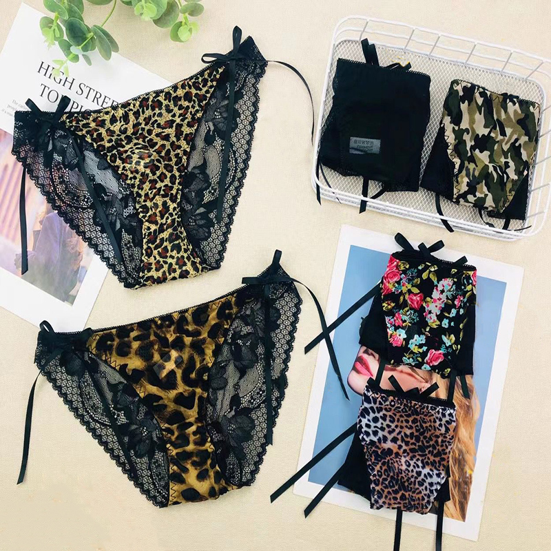 2 Pcs Black Flowers Panty New Arrival Sexy Lace Panties Woman Female Lingerie Underwear Ladies Briefs Lady Mature Sexy Underwear