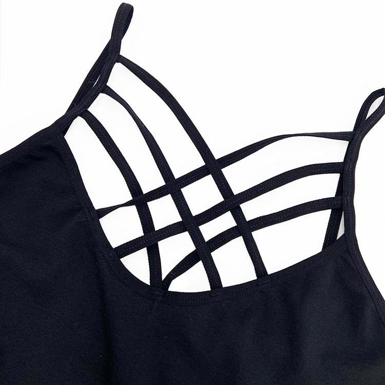 New Arrival High Quaility Women Sexy Camisole Strap Mesh Vest Large Size Crop Tank Tops Sleeveless Camisole Strong Elasticity Sexy Wear