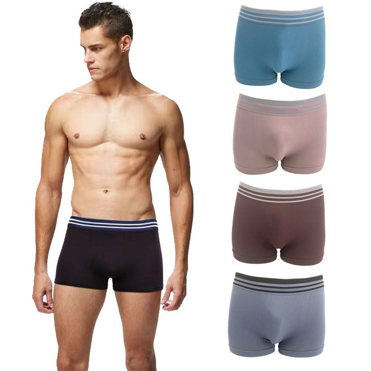 4Pcs New Arrival High Quality Men's Underwear Skin Friendly Stretch Shorts Breathable Soft  Large Size Men's Boxer Underwear Comfortable Men Boxer Panties Male Undergarments