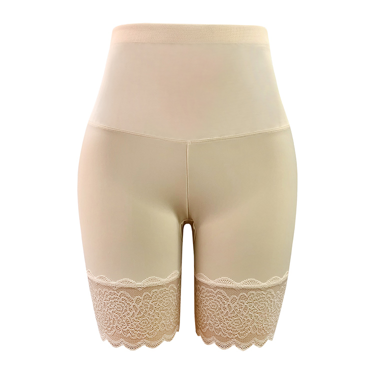 High Quality Women Abdominal Slimming Tummy Control Shapewear Butt Lifting Ice Silk Shapewear Avoid Upskirt Safty Pants Render Panties Lace Short Pants Bottom Underwear