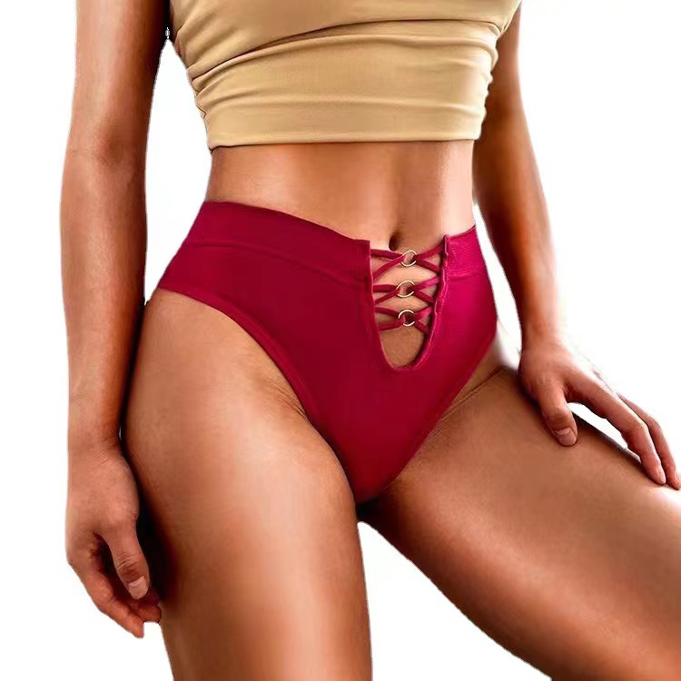 2Pcs New Women's Sexy Lingerie Triangle Panties Sexy Thong New Design Seamless High Elastic Comfortable and Sexy Women's Triangle Underwear