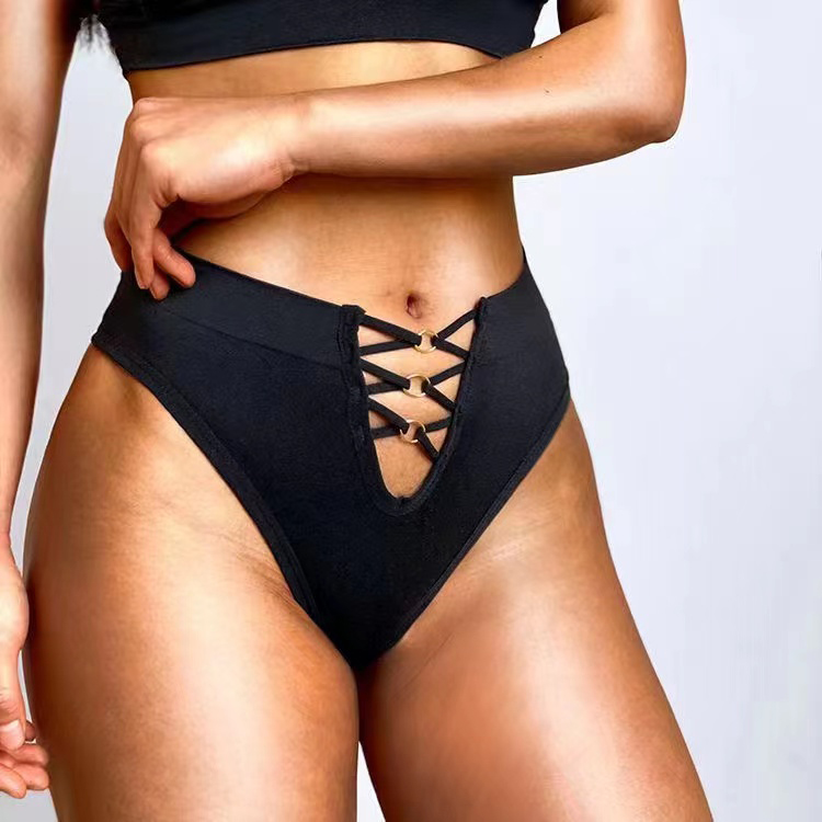 2Pcs New Women's Sexy Lingerie Triangle Panties Sexy Thong New Design Seamless High Elastic Comfortable and Sexy Women's Triangle Underwear