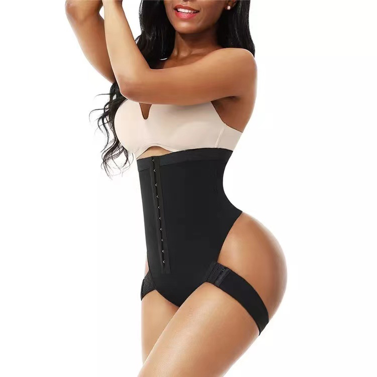 New Arrival Women's High Waisted Jumpsuit Tight Fitting Pants Large Size Shapewear Pants Buttoned Waist And Buttocks Tight Fitting Pants