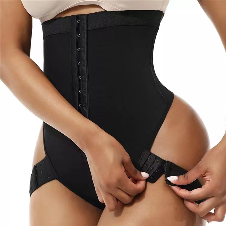 New Arrival Women's High Waisted Jumpsuit Tight Fitting Pants Large Size Shapewear Pants Buttoned Waist And Buttocks Tight Fitting Pants