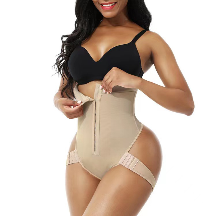 New Arrival Women's High Waisted Jumpsuit Tight Fitting Pants Large Size Shapewear Pants Buttoned Waist And Buttocks Tight Fitting Pants