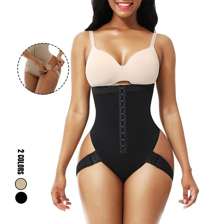 New Arrival Women's High Waisted Jumpsuit Tight Fitting Pants Large Size Shapewear Pants Buttoned Waist And Buttocks Tight Fitting Pants