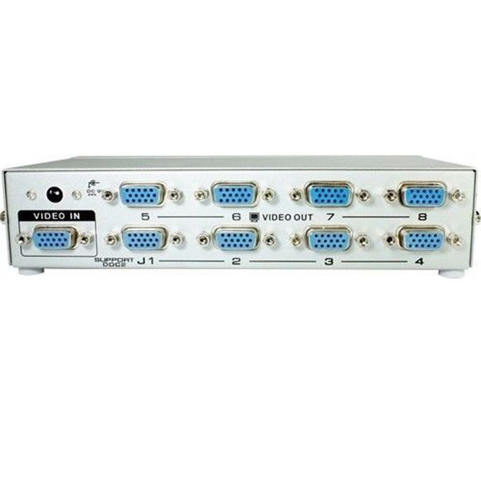 Way Outs VGA Video Splitter Amplifier 1 In 8 Out