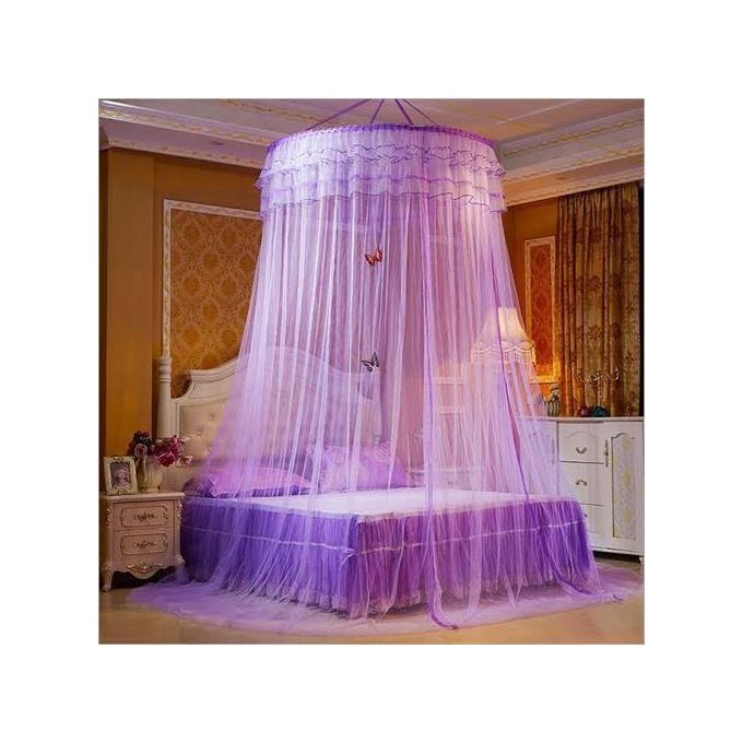 Mosquito Net 6*6 Big Round Mosquito Net - purple