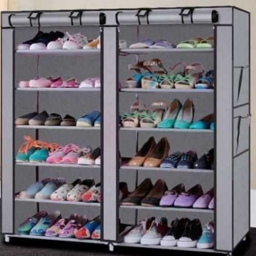2 Column Shoe Rack - 36 Pairs