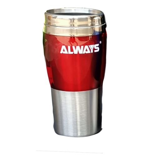 Always Stainless Steel Travel Mug - Red Wine/Silver