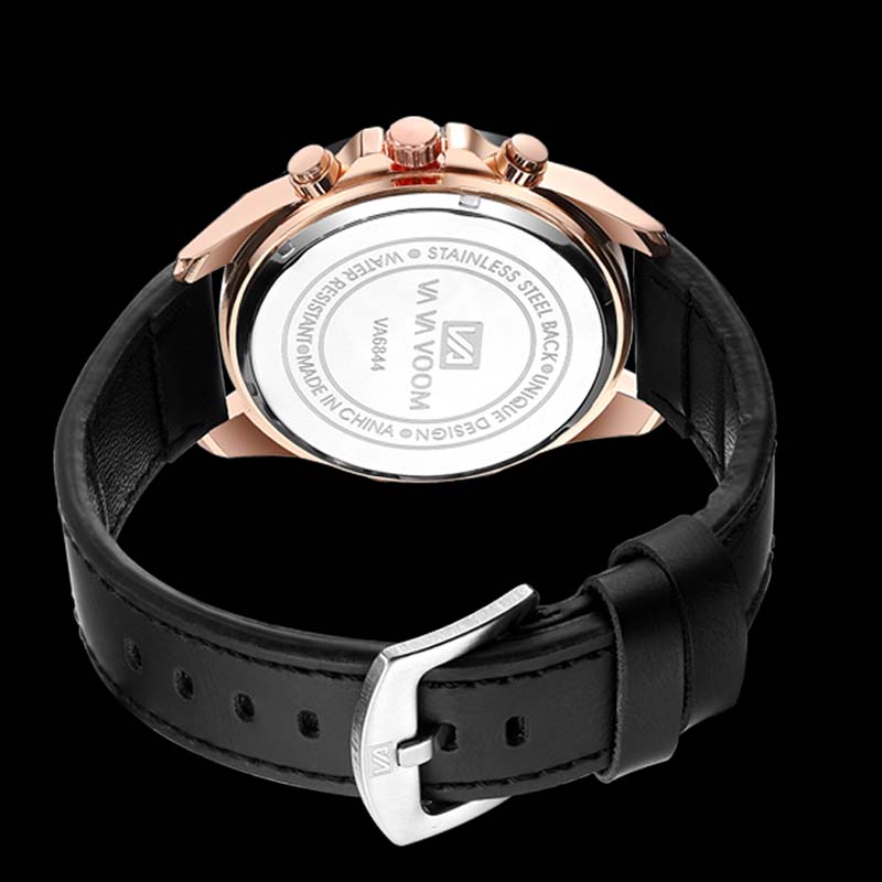 VAVA VOOM Men&apos;s Sports Quartz Strap Waterproof Calendar Watch Valentine&apos;s Day Gift (VA-216)