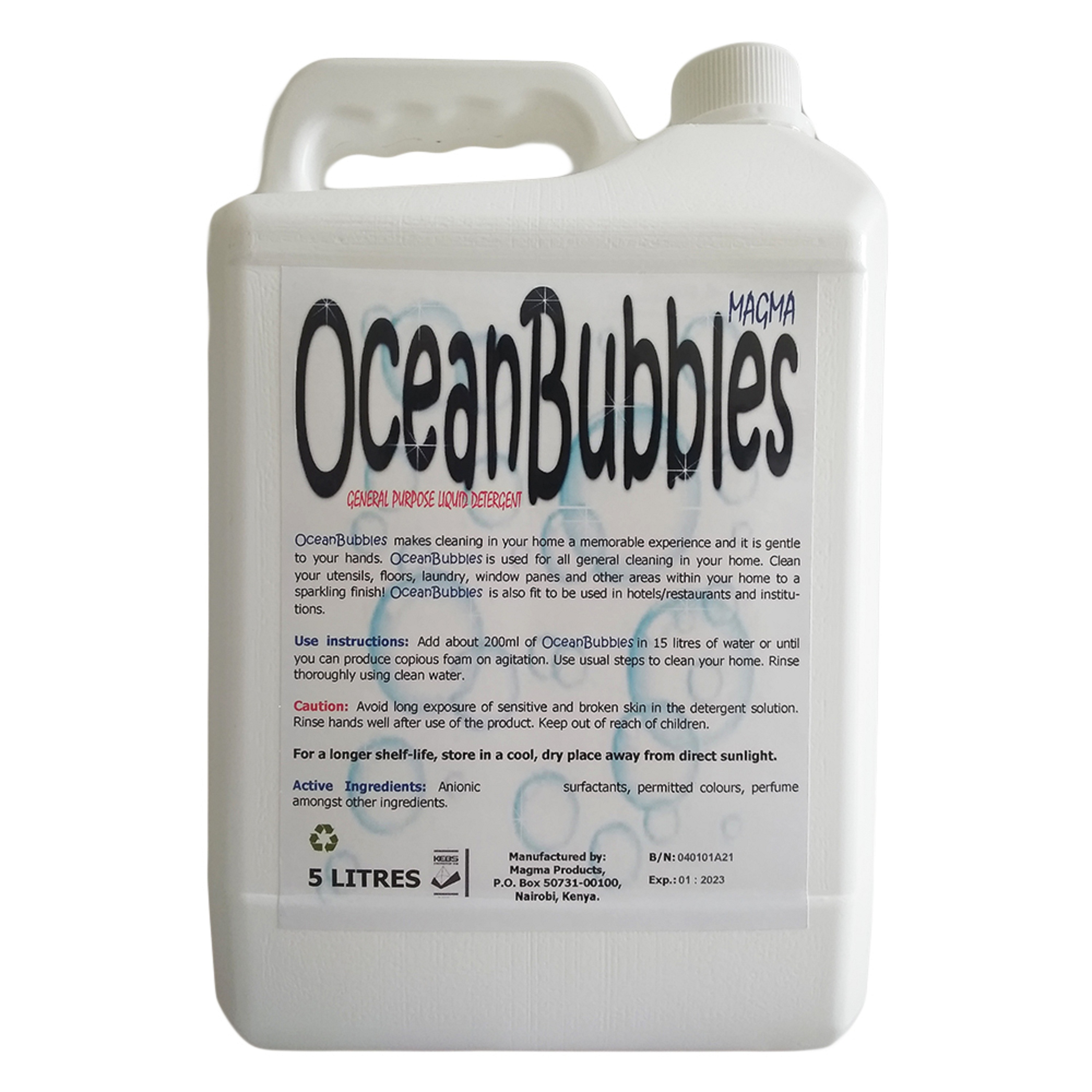 OceanBubbles-General Purpose Liquid Detergent-5 litres