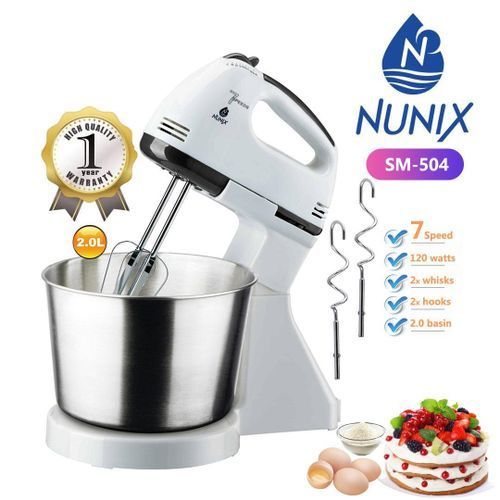 Nunix Hand Mixer + Stand With Bowl