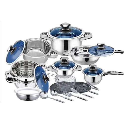 Marwa 30 Pieces Stainless Steel Cookware