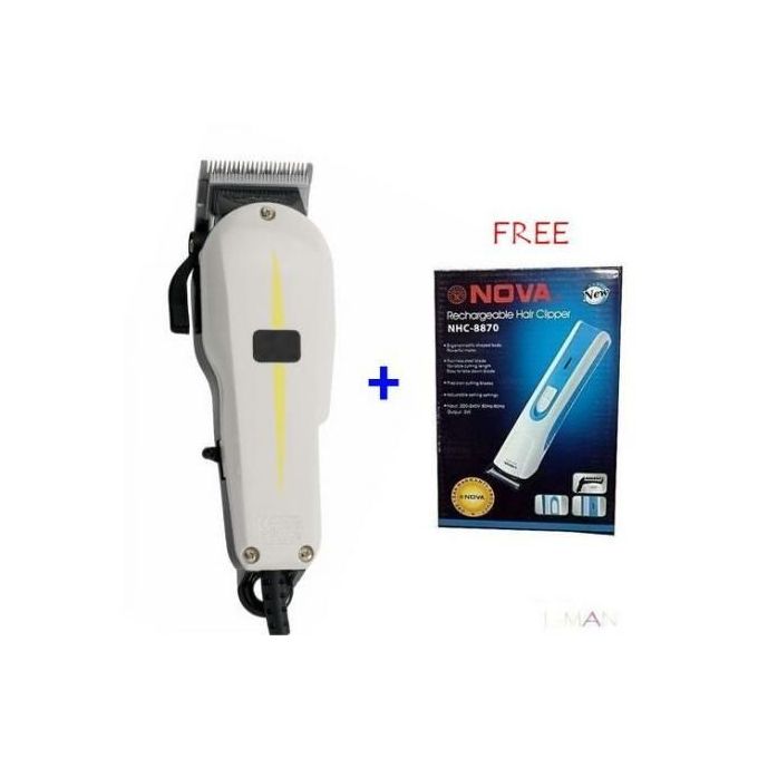 Geemy Hair Shaving Machine - Kinyozi + FREE Hair And Beard Trimmer