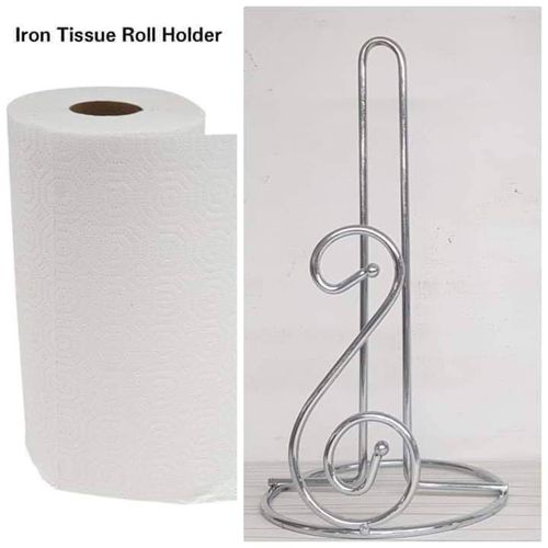Heavy stainless steel kitchen paper towel holder