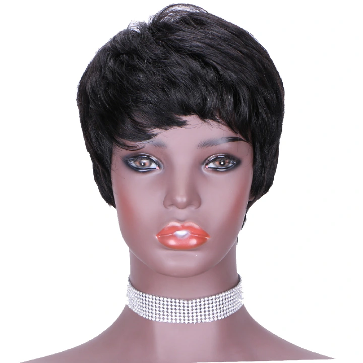 Afro Wigs Women Fashion Short rolls Hair wig Cosply Daily  Party Wigs Black Human Real Wigs