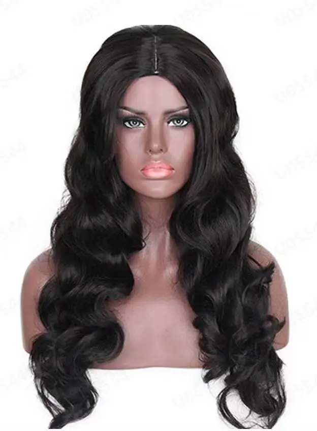 Afro Wigs Women Fashion Long rolls Hair wig Cosply Daily  Party Wigs Black