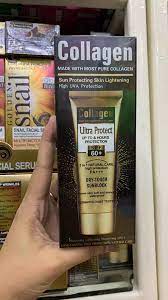 Collagen Ultra Protect SPF sunblock moisturizer whitening organic sunscreen cream for all skin types