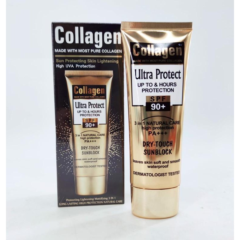 Collagen Ultra Protect SPF sunblock moisturizer whitening organic sunscreen cream for all skin types