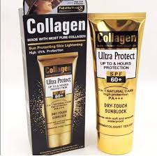Collagen Ultra Protect SPF sunblock moisturizer whitening organic sunscreen cream for all skin types