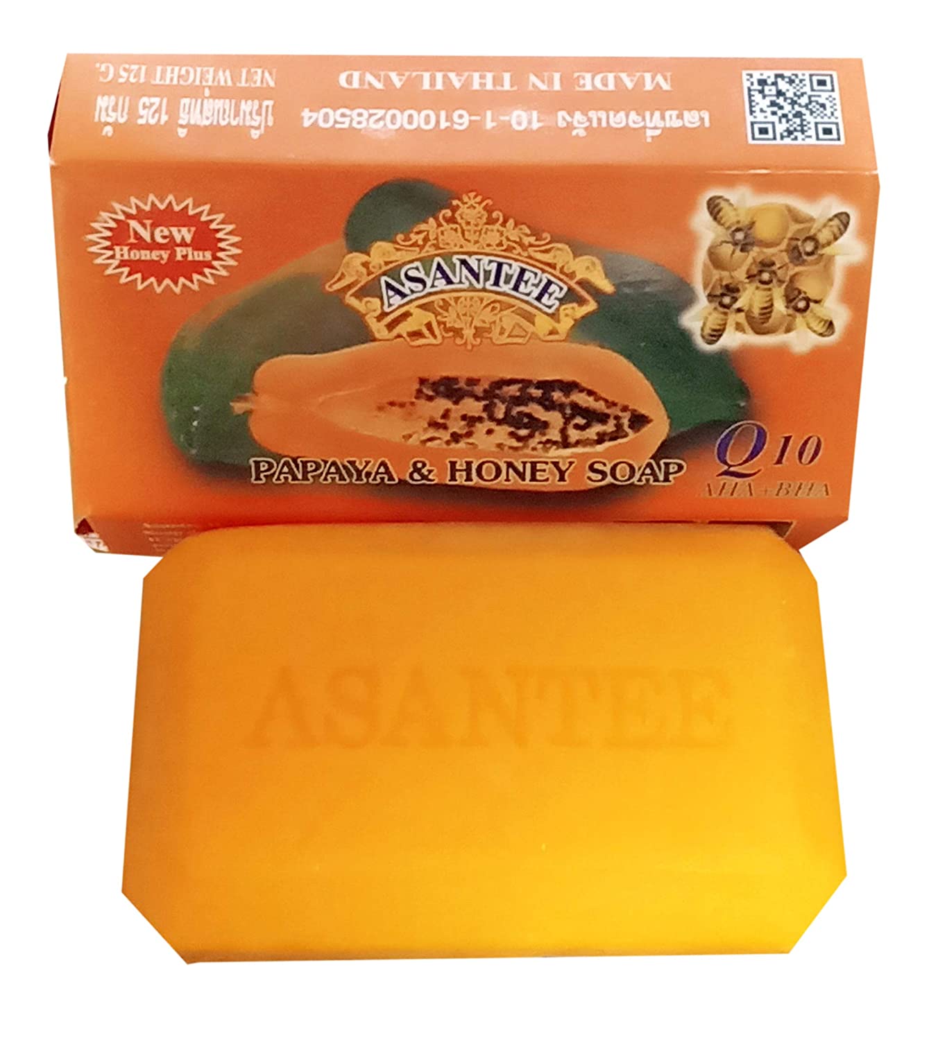 Asantee Papaya And Honey Skin Lightening Face And Body Soap 125g
