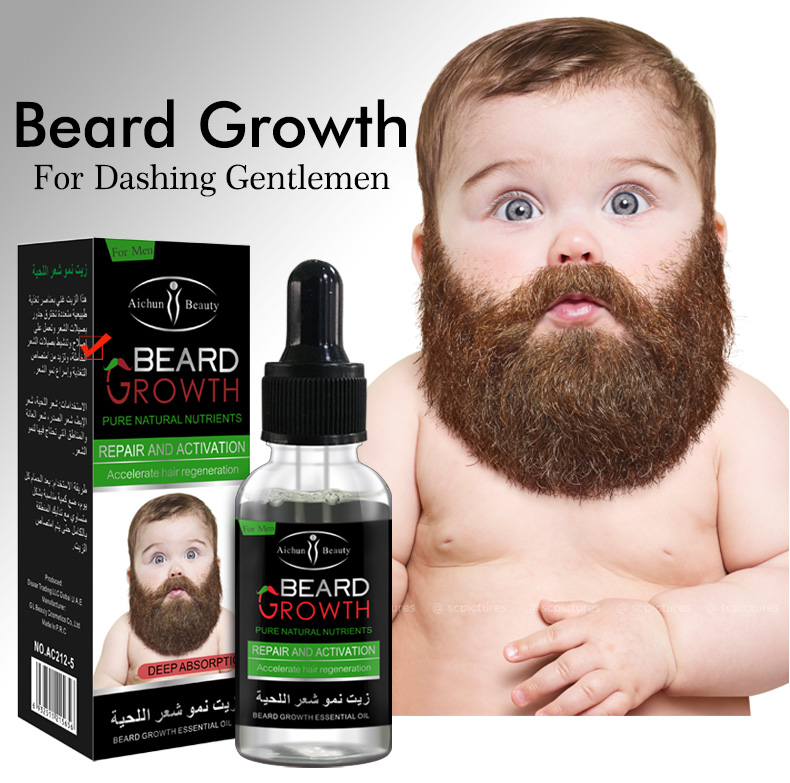 Aichun Beauty Beard Growth Beard &amp; Moustache Fast Growth Oil 30ml