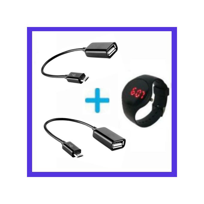 Otg Connect Kit Kit OTG Cable Micro USB Cable + Watch