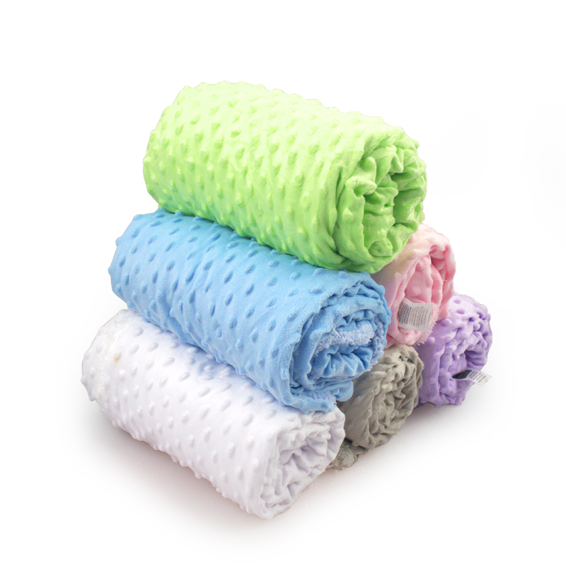 Baby Blanket & Swaddling Newborn Thermal Soft Fleece Blanket Winter Solid Bedding Baby Care