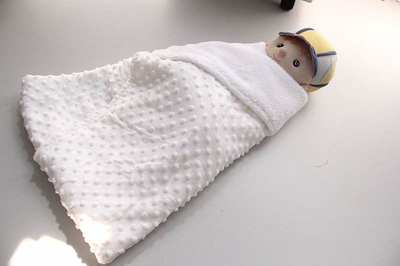 Baby Blanket & Swaddling Newborn Thermal Soft Fleece Blanket Winter Solid Bedding Baby Care