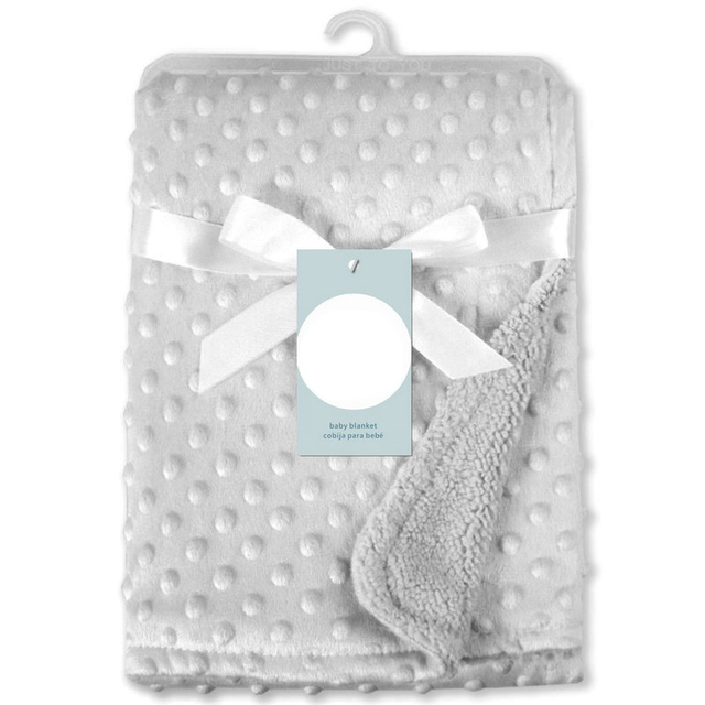 Baby Blanket & Swaddling Newborn Thermal Soft Fleece Blanket Winter Solid Bedding Baby Care