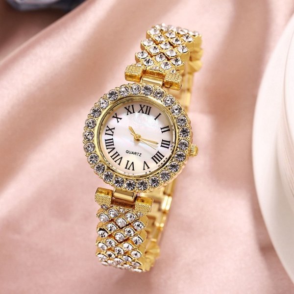 New stock! ! Women Bracelet Watches Steel belt Love Steel belt Rhinestone Quartz  Women Watches